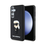 CG MOBILE Karl Lagerfeld KLHCS24M3DRKINK Case for S24+ S926 Black Hardcase 3D Rubber Icon