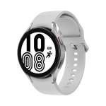 Samsung Galaxy Watch4, Round LTE Smartwatch, Wear OS, Rotating Bare Bezel, Fitness Watch, Fitness Tracker, 44 mm, Silver (German Version)