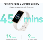 HUAWEI Band 9 | Dawn White Fluoroelastomer Strap - Image 2