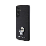 CG MOBILE Karl Lagerfeld KLHCS24MPSAKCMPK Case for S24+ S926 Hard Case Black Saffiano Karl & Choupette Metal Pin - Image 2