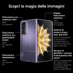 Honor Magic V2 5G Mobile Phone, Sim Free, Folding Smartphone, 16+512GB, 6.43''+7.92'' foldable OLED screen, 5000mAh all-day battery, dual SIM, Android 13, Purple - Image 2