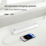 Belkin 4-Outlet Surge Protector Power Strip, 525 Joules of Protection - Image 3