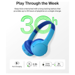 Belkin SoundForm Mini Kids Wireless Headphones | Blue - Image 3