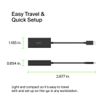 Belkin USB Type C to 2.5 Gb Ethernet Adapter, USB-IF Certified Thunderbolt 3 & 4 / USB-C to LAN Network Adapter Compatible with MacBook Pro/Air, iPad Pro, XPS, Surface, and Other USB-C Devices - Image 5