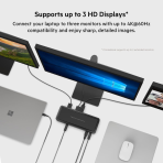 Belkin 14-port USB-C Docking Station, 65W Power Delivery, 4K Display, 2 HDMI and 2 DisplayPorts, 3 USB-C, 5 USB-A Ports, and 1 Gigabit Ethernet, Dock for Chromebook, Windows PCs, XPS and other - Image 4