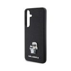 CG MOBILE Karl Lagerfeld KLHCS24MPSAKCMPK Case for S24+ S926 Hard Case Black Saffiano Karl & Choupette Metal Pin - Image 5