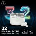 JBL Wave Beam In-Ear Wireless Earbuds | White - Image 5