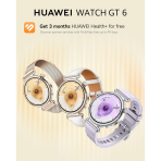 HUAWEI WATCH GT 6 41mm Smart Watch for Women Men, GPS Fitness Watch, 14-Day Battery, Heart Rate Monitor, HRV, SpO2, 100+ Sports, NFC, 5 ATM Waterproof, AMOLED, Sleep Tracker, iOS & Android, White - Image 5