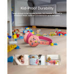 Belkin SoundForm Mini Kids Wireless Headphones with Built-In Microphone, 30H of Playback Time, & Fun Stickers - Over-Ear Headsets for Online Learning, School, Travel, iPhone, iPad, Galaxy - Pink - Image 5