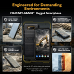 JCB Toughphone E10 Rugged Smartphone SIM Free – Black - Image 5