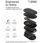 Belkin BoostCharge 2-in-1 Magnetic Foldable Qi2 Charger 15W, MagSafe Compatible Wireless Charger, Fast Charging for iPhone 17, Air, 16, 15, Charging Station with Non-Slip Base, PSU Included - Black - Image 5