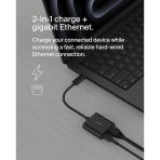 Belkin Connect USB-C to Ethernet + Charge Adapter 100W w/Gigabit Ethernet Port and USB-C Port - [10/100/1000] Mbps for Fast Internet Connection - Compatible with iPhone 16, 15, Galaxy S24 & More - Image 7