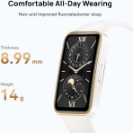HUAWEI Band 9 | Dawn White Fluoroelastomer Strap - Image 7