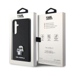 CG MOBILE Karl Lagerfeld KLHCS24MPSAKCMPK Case for S24+ S926 Hard Case Black Saffiano Karl & Choupette Metal Pin - Image 8