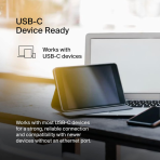Belkin USB Type C to 2.5 Gb Ethernet Adapter, USB-IF Certified Thunderbolt 3 & 4 / USB-C to LAN Network Adapter Compatible with MacBook Pro/Air, iPad Pro, XPS, Surface, and Other USB-C Devices - Image 2