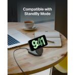 Belkin BoostCharge 2-in-1 Magnetic Foldable Qi2 Charger 15W, MagSafe Compatible Wireless Charger, Fast Charging for iPhone 17, Air, 16, 15, Charging Station with Non-Slip Base, PSU Included - Black - Image 7
